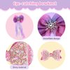 29 PCS Pink Hair Accessories Set with Portable Comb and Mirror for Reborn Baby Dolls and Little Girls, Cute Hair Clips Hair Rings Fashion for Baby Doll Girls