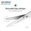 MR.GREEN Mustache Scissors Nose Hair Scissors Beard Trimmer Stainless Steel Ear Facial Hair Removal Tools With Rounded Tips Makeup tools