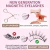 Magnetic Eyelashes Kit, Soft Magnetic Eyelashes, Natural Look Reusable Glue-free Dual Magnetic Lashes with Applicator, Lightweight Dual Magnetic Lashes - No.2 IDOL STYLE