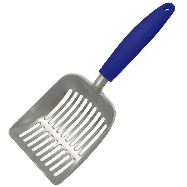 Frxat Cat Litter Scoop - Aluminum Alloy cat Litter Shovel, Suitable for All cat Litter, Metal Durable Garbage Shovel Blue