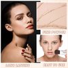 Mineral Sunscreen Setting Powder Mineral Brush Powder SPF 35 PA+++ Oil Control Matte Effect Lightweight Breathable Translucent Powder Setting Powder Sunscreen Makeup for Face with Brush-01 Translucent