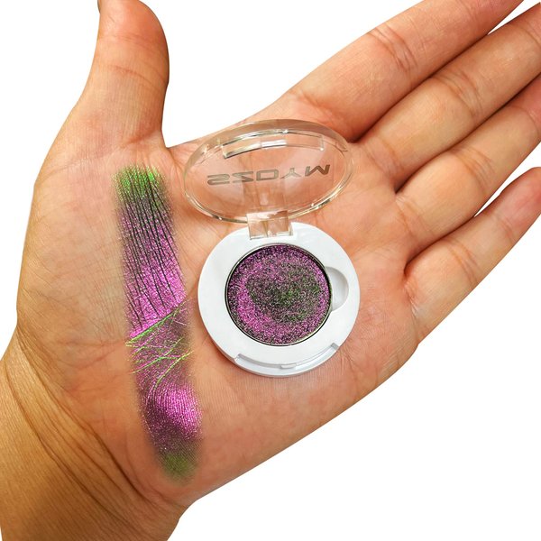 SZDYM MultiChrome Single Eyeshadow, Unisex, F-13, 2 Grams, Vegan and Cruelty Free, Color Shifting, Pressed Powder