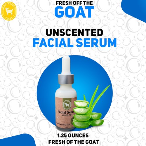 Honey Sweetie Acres Vitamin B Facial Serum with Organic Aloe, Niacinamide, Raw Goat Milk, and Hyaluronic Acid – 1.25 oz