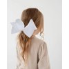 2PCS 8" Big Hair Bows for Girls Alligator Clips Grosgrain Ribbon Hair Accessories for Little Teen Toddler Girls Kids (White)