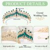 Woeoe Crystal Women Wedding Crowns Rhinestone Queen Tiara and Crown Bridal Princess Tiara Headband Costume Birthday Party Hair Accessories