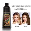 Coffee Instant Hair Color Shampoo - Long Lasting Brown Dye for Men & Women, 16.90 Fl Oz - Easy to Use (Coffee)