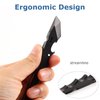 Titanium Pry Bar EDC Multi Tool with Bottle Opener Box Opener Clip Function (Black)