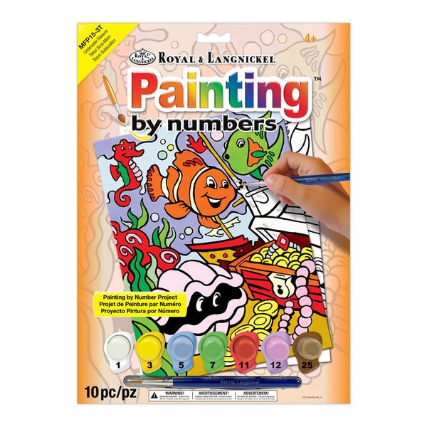Royal & Langnickel My First Painting by Number Underwater Treasure Designed Painting Set