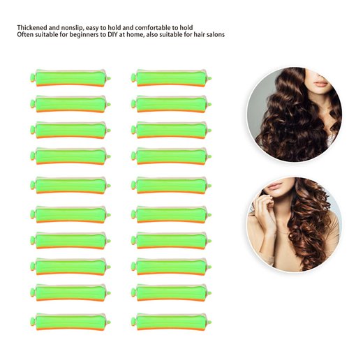 20pcs Perm Rods Set Natural Hair Curlers Rollers Cold Wave Perming Rods Hair DIY Hairdressing Styling Tools for Beginner Home Hair Salon