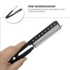 FRCOLOR 2Pcs Straightening Comb Flat Iron Comb Salon Hair Brush Combs V-shaped Straight Comb Hairdressing Styling Hair Straightener for Hair Salon Home Use