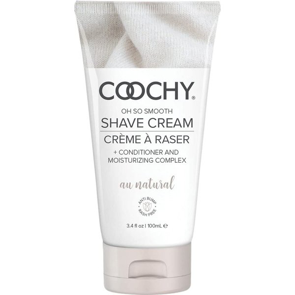 Coochy Intimate Shaving Cream | Shave Conditioner & Moisturizer for Face & Body | Ideal for Sensitive Skin Care, Anti-Bump | Au Natural, 3.4 oz