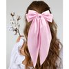 CHANACO Hair Bows for Women Hair Ribbon Black Hair Bow White Hair Bow Pink Bows for Hair Big Oversized Long Tail Hair Bows for Girls Coquette Accessories for Women Trendy Stuff Gifts Trendy Stuff