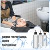 Barydat 12 Pcs Twist Top Applicator Bottle 8 oz Hair Dye Bottle Hair Squeeze Bottle Applicator Hair Oil Container with Ratio Graduated Scale, Black Open Close Nozzle and 2 Funnels for Shampoo Lotion