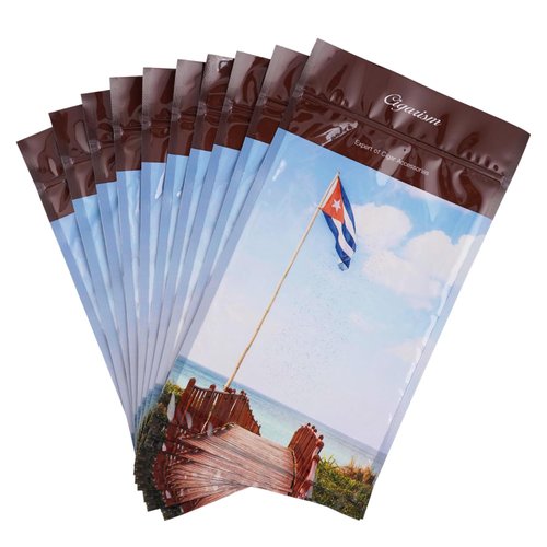 HANG JIA (Pack of 10) Cigar Humidity Zip Lock Bag Cigar Humidor, Stylish Cigar Travel Case