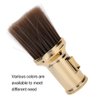 Barber Neck Duster Brush, Multifunctional Broken Hair Sweep Brush Neck Duster Brush Beard Shaving Brush for Barber Shop(Gold)