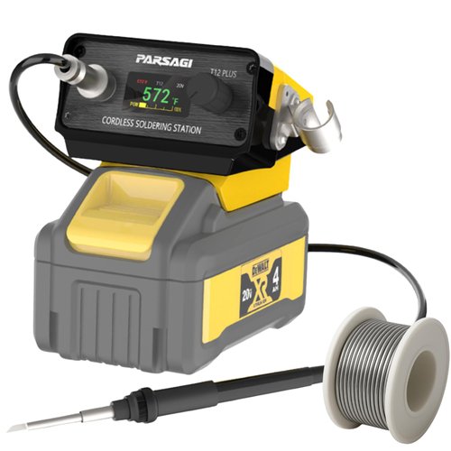 Upgraded Soldering Station for Dewalt 20V Battery STM32 High-precision Control, Rapid Adjustable Temperature, IPS Color Display, Auto Sleep, Low Voltage Protection, °C/ºF Switch, Enhanced Edition