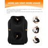Sunany Travel Pillow, Inflatable Neck Pillow Used for Airplanes/Cars/Buses/Trains/Office Napping with Eye Mask/Earplugs (Balck)