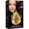 Garnier Olia Ammonia-Free Brilliant Color Oil-Rich Permanent Hair Color, 3.0 Darkest Brown (1 Kit) Brown Hair Dye (Packaging May Vary)