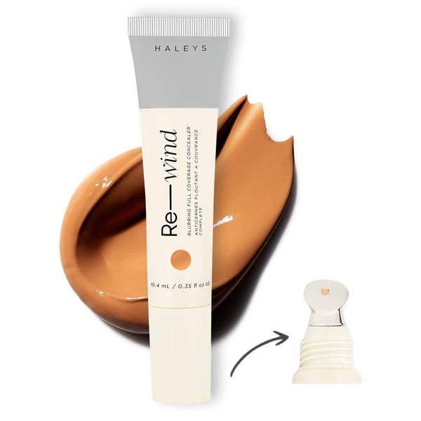 HALEYS Re-wind Blurring Full Coverage Concealer, Medium Dark - Cool, Cream, 1 oz