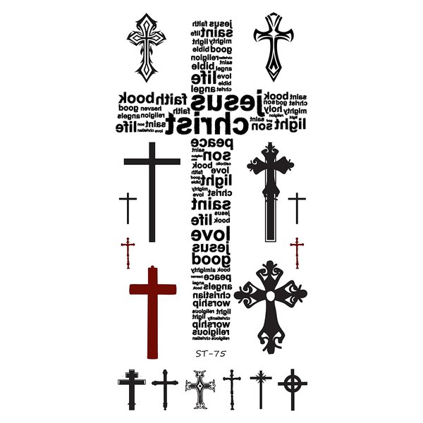 Supperb® Temporary Tattoos - Cross Tattoos