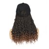AliRobam Hat Wigs Baseball Cap with Boho Senegalese Twist Braids Hair extensions Hat With Braided Hair attached for Black White woman (14inch, T30)