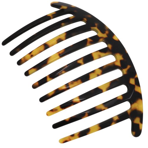 Camila Paris CP3159 French Handmade Side Comb Rounded, Tokyo, French Twist Hair Combs Decorative, Strong Hold Hair Clips for Women Bun Chignon Up-Do Styling Girls Hair Accessories Made in France