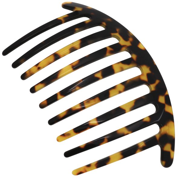Camila Paris CP3159 French Handmade Side Comb Rounded, Tokyo, French Twist Hair Combs Decorative, Strong Hold Hair Clips for Women Bun Chignon Up-Do Styling Girls Hair Accessories Made in France