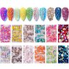 NAISKA 800Pcs Nail Art Rhinestones Set Colorful Flatback Rhinestones Glass Diamantes Gems for Nails Design Sparkly Diamond Beads Gems for DIY Crafts Clothes Tumblers Face Makeup Manicure