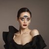 2 Packs Face Gems Jewels Black and Red for Halloween Festival Face Gems Tattoo Stickers Rhinestone Crystal Body Gems Stones for Women Party Costume Makeup