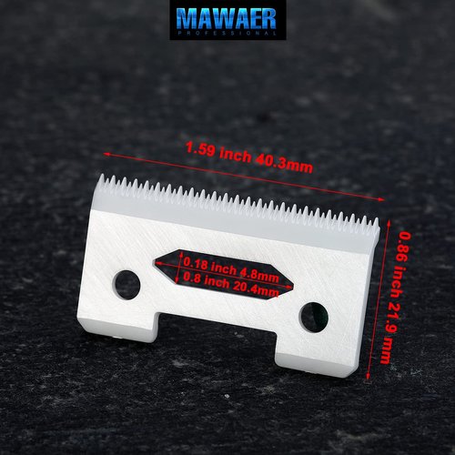 MAWAER 3 PCS Black PRO Hair Clipper Replacement Ceramic Blades fit Wahl Magic Clip Wahl Hair Clippers Moving Blades Senior Cordless Clipper Wahl Sterling Senior