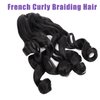 ELAOGI 24Inch French Curly Braiding Hair 8Packs French Curls Bouncy Braiding Hair Synthetic Hair Extensions Pre Streched Wavy Braiding Hair (24 Inch (Pack of 8), 1B#)