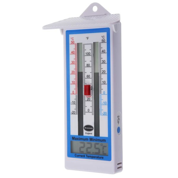 Digital Greenhouse Thermometer - Max Min Thermometer for Greenhouse or Garden Maximum and Minimum Temperatures Indoor Outdoor Greenhouse Accessories