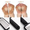 Foot File Callus Remover,Colossal Foot Rasp and Professional Foot Scrubber Pedicure Kit to Remove Hard Skin for Wet and Dry Feet,Surgical Grade Stainless Steel File (black and silvery)