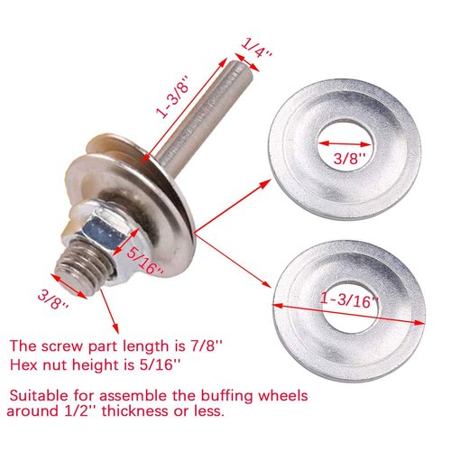 SCOTTCHEN 3 Inch Ultra fine Cotton 1 Treated Yellow Cotton 1 Fine Cotton 1 Buffing Polishing Wheel 2/5 inch Arbor Hole for Mini Bench Grinder with one 1/4" Shank for Drill