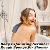 6 Pack Soap Saver Pocket - Travel Exfoliating Body Scrubber Soap Pouch,Bar Soap Holder for Women and Men,Body Exfoliating Scrubber Rough Sponge for Shower and Bath - Grey