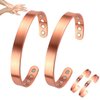 Vicmag Copper Magnetic Bracelet for Women and Men Ultra Strength Magnets 99.9% Pure Copper Strong Magnets Jewelry Gift Adjustable Length