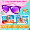 GIFTINBOX 24pack Kids Sunglasses Bulk,Kids Sunglasses Party Favor，Neon Sunglasses For Kids Boys Girls Age 3-8,Party Favors For Kids 3-5 with UV400 Protection Pool Beach Birthday Party Favors