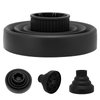 Diffuser Hair Dryer Curly Hair, Silicone Diffuser Attachment Universal Hair Dryer Diffuser Portable Travel Folding Hair Blow Dryer Diffuser Defuser Hairdryer(Black)