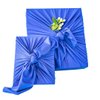 SHIKIWRAP Reusable Furoshiki Cloth Gift Wrap, Large 28” Square Sheet for Medium Sized Gifts, Sustainable Living and Special Occasions (Solid Deep Blue)