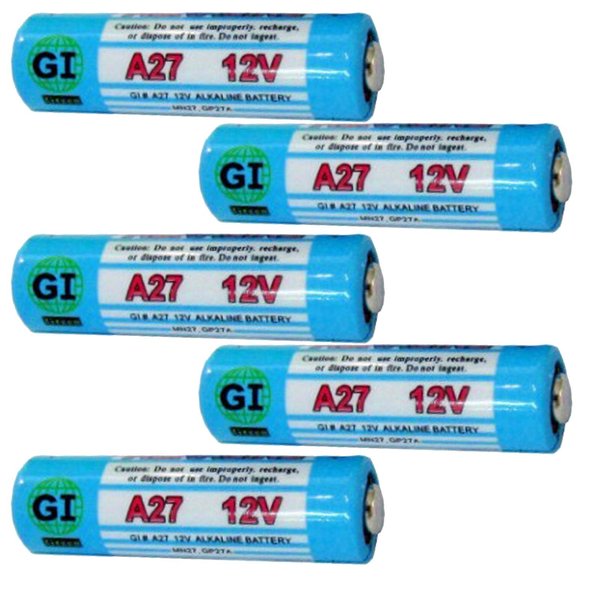 BIAF 5pcs A27 Alkaline 12V Batteries G27A MN27 GP27A AG27 L828