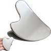 304 Stainless Steel Gua Sha Tool for Face, Face Roller Massager Metal Gua Sha Tool Massage Scraper for Body Eyes Neck Back and Facial Skin Care