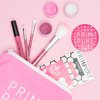Prim and Pure Kids Makeup Gift Set - Stencil, Makeup Eyeshadow Bioglitter Lip Gloss and Cosmetic Bag Mirror Makeup Brush Accessories (Unicorn Pink)