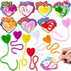 JOYIN 35 Packs Valentine's Day Sticky Heart Toys, Classroom Exchange Gift for Kids, Classroom and Holiday Reward Prizes, Valentine’s Party Favors, Bring fun to children, Party Favors
