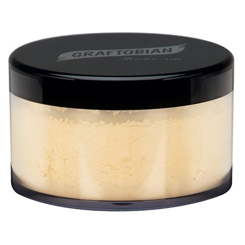 Graftobian HD LuxeCashmere Setting Powder - Banana Creme Pie (0.7 oz) - No Flashback, Matte, Silky Smooth Finish