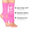 WYOX Ankle Wraps Support Boxing Gear for Men Women Muay Thai Ankle Support Kickboxing Wraps Gym Ankle Support (Pair) (Pink, S/M (Women 4.0-6.5/ Men 3.0-5.5))