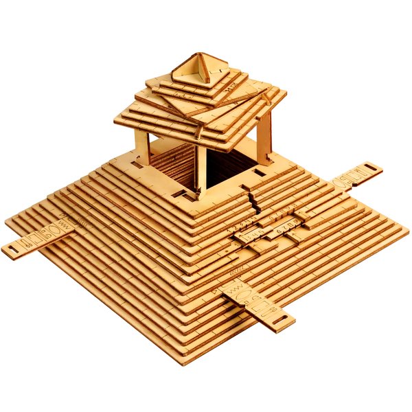 ESC WELT Quest Pyramid Puzzle Box - Escape Room in a Box - Brain Teaser Puzzle for Adults & Teenagers - Puzzle Box with Hidden Compartment - 3D Puzzle for Adults - Wooden Puzzle for Family Games