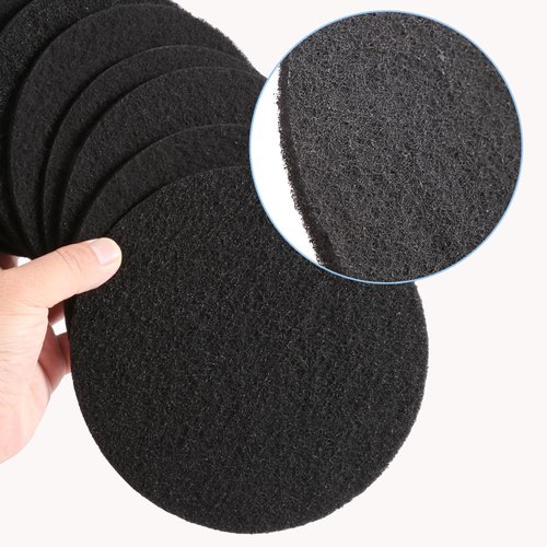 Charcoal Filters for Kitchen Compost Bin, 10 Pack Compost Filters for Countertop Bin Pail Replacement, Activated Charcoal Home Bucket Refill Sets, Round 6.7 Inch