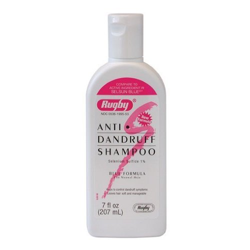 Rugby Selenium Sulfide Anti-Dandruff Shampoo 7 oz - Buy Packs and SAVE (Pack of 6)