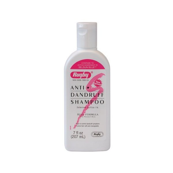 Rugby Selenium Sulfide Anti-Dandruff Shampoo 7 oz - Buy Packs and SAVE (Pack of 6)