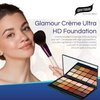 Graftobian HD High-Definition Super Palette - Foundation Palette with Free Blending Sponge, Professional Face Cream Palette, Contour & Coverage Face Makeup, Artist Kit Addition - Global Corrector